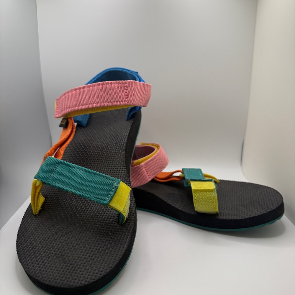Teva Pink and Yellow Sporty Sandals